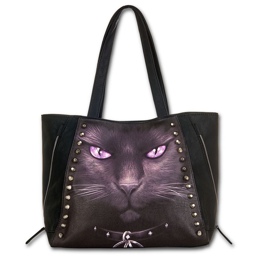 Spiral - BLACK CAT Schoudertas/Shopper - Zwart